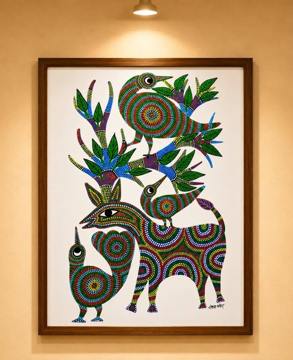 Songs of the Sacred Grove - Bhil painting