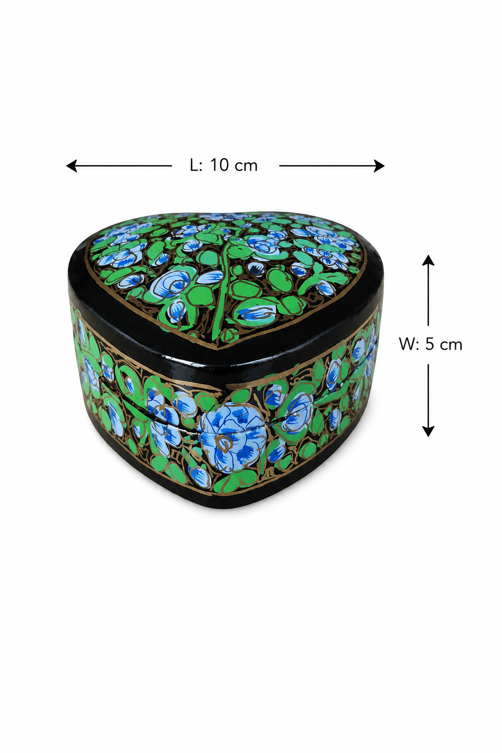 Neel Pushp Hriday Storage Box - Papier Mache — alternate view