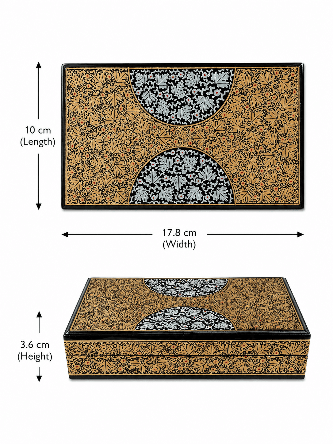 Royal Kashmiri Decorative Storage Box - Naqashi — alternate view