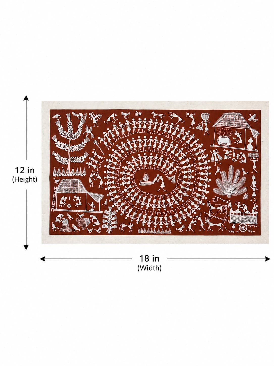 Tarpa Dance - Warli Painting — alternate view
