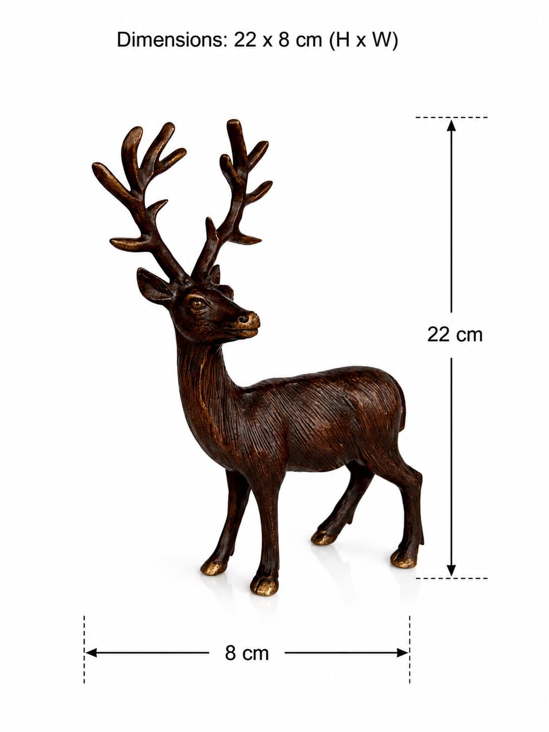 Brass Raindeer - Brass & Copper — alternate view