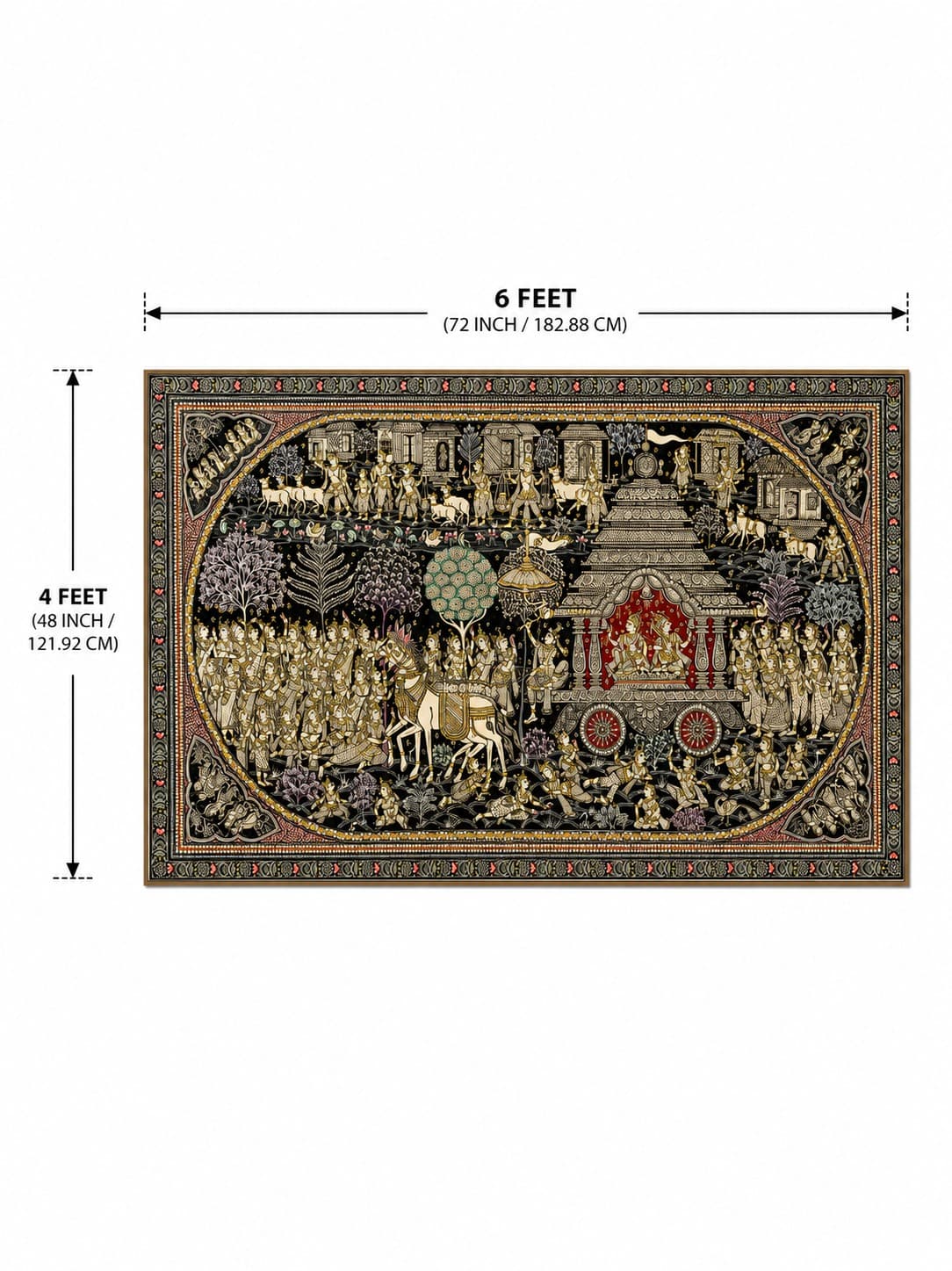 Mathura Vijay - Pattachitra Painting — alternate view