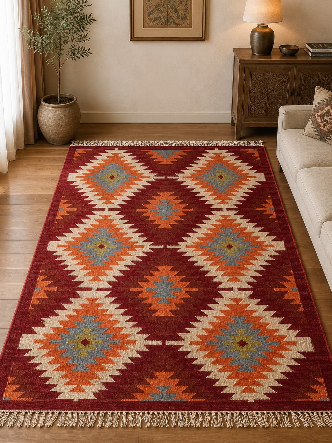 Ethnic Heritage Rug -  Punja Weave