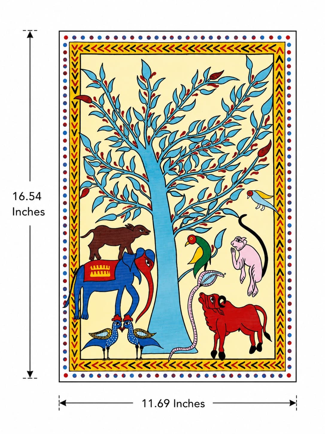 Tree of Life - Bajjika Painting — alternate view