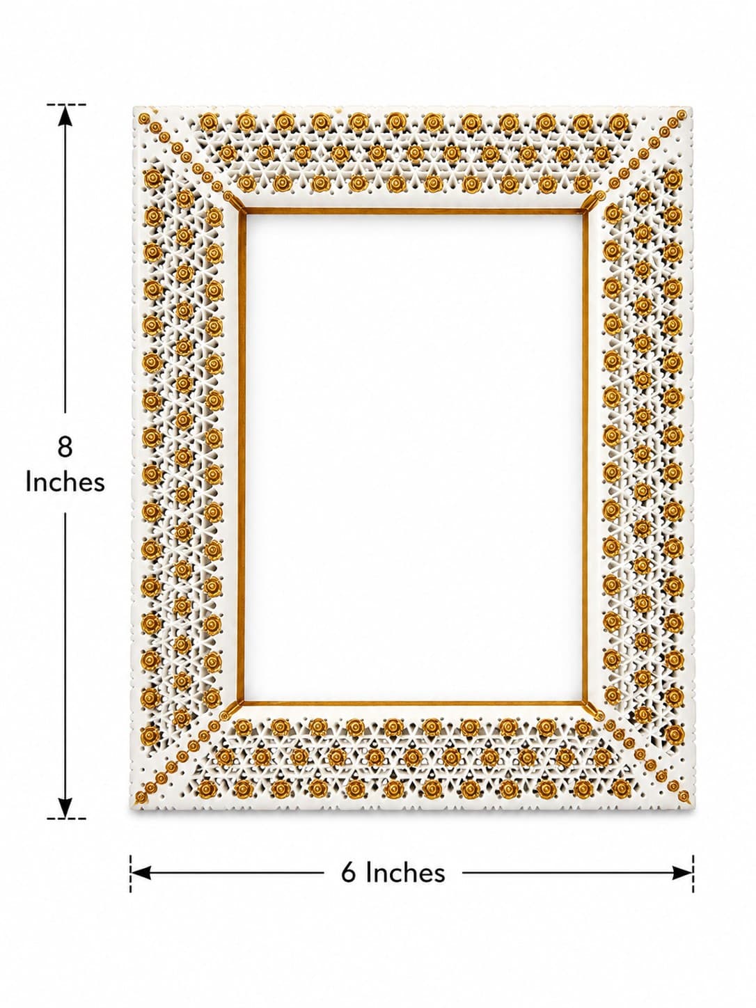 Royal Lattice Frame - Lucknow Bone Naqqashi — alternate view