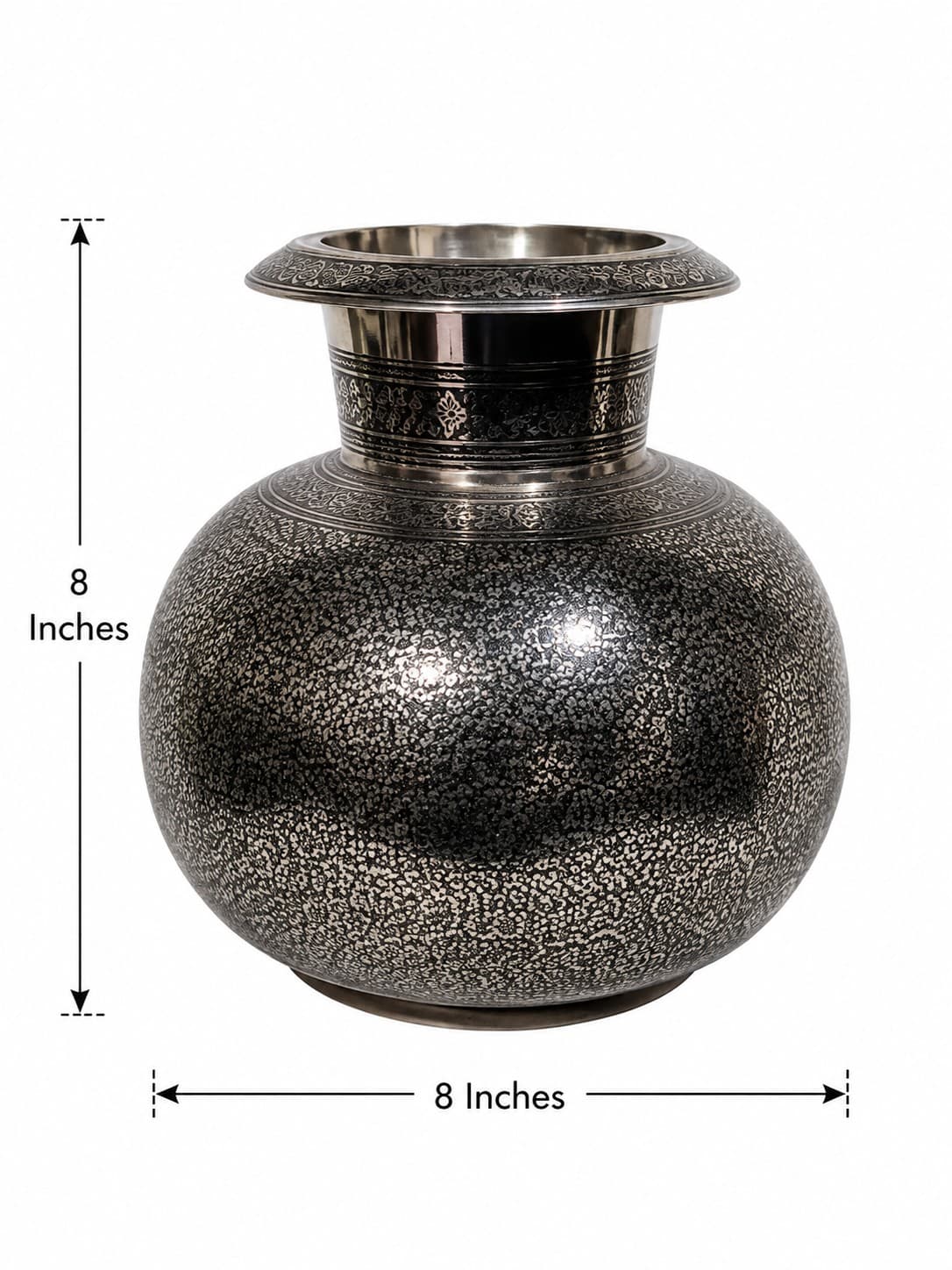 Classic Brass Ornamental Vase - Brass Naqqashi — alternate view