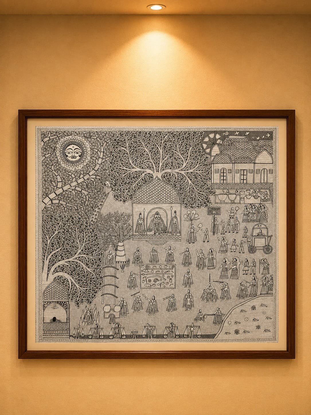 Raja Salhesh Story - Madhubani Painting