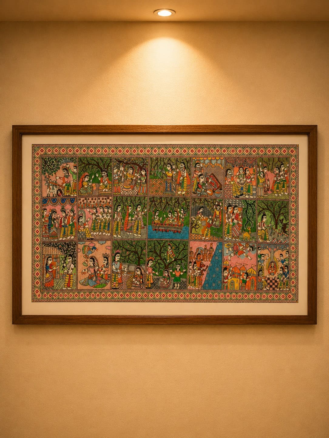 Ramayana Story - Madhubani Painting