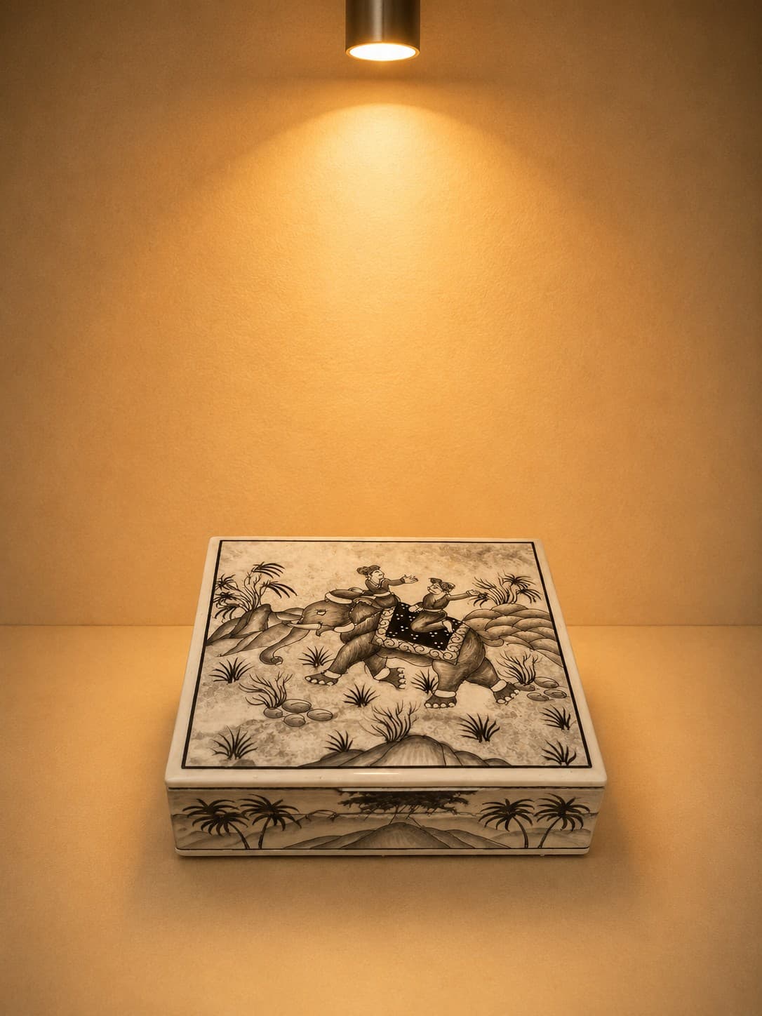 Royal Elephant Journey Coaster Set - Kashmiri Naqashi