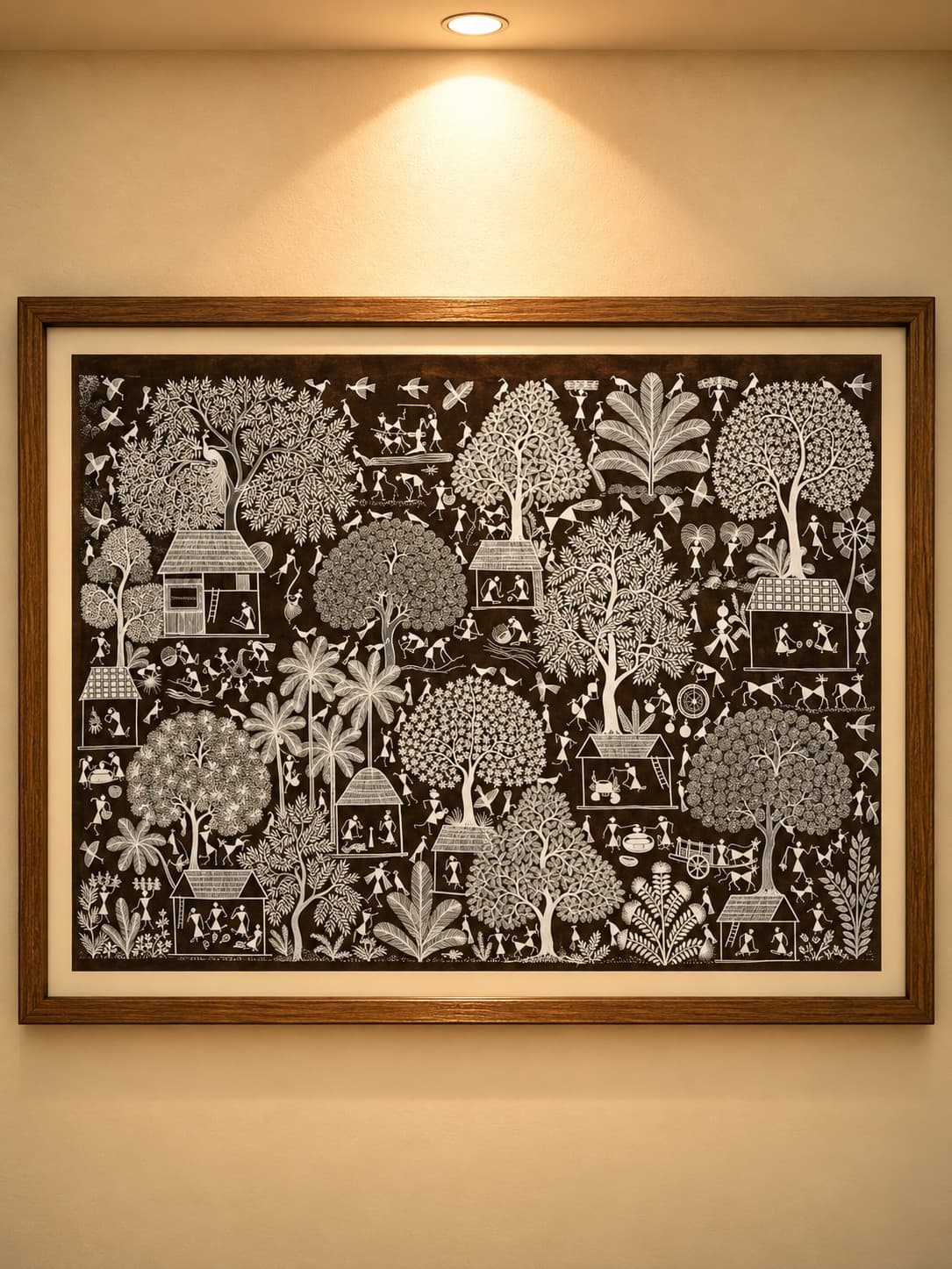 Warli Village Forest - Warli Painting