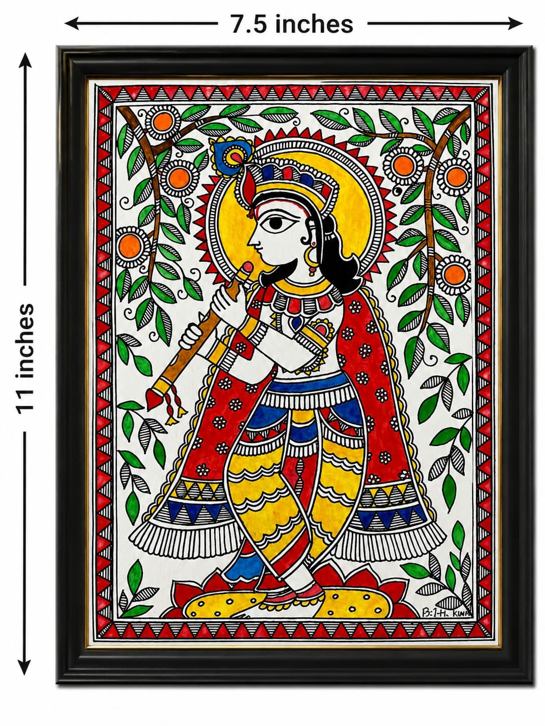 Shyam Murari - Madhubani Painting — alternate view