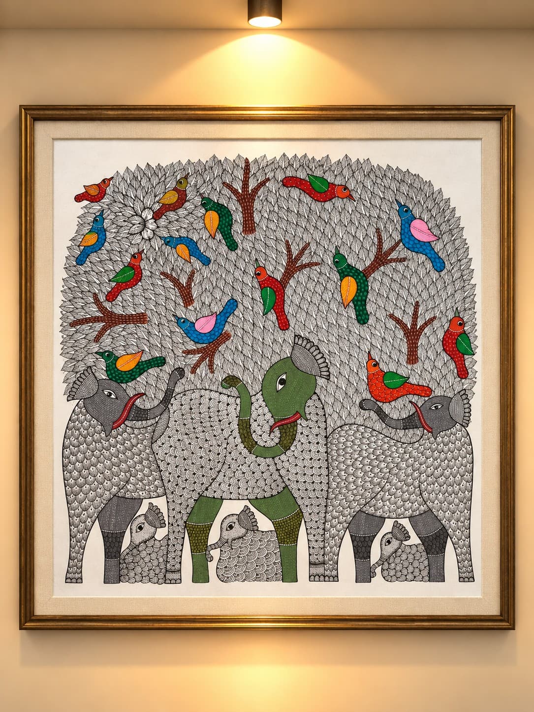 Forest Companions - Gond Painting