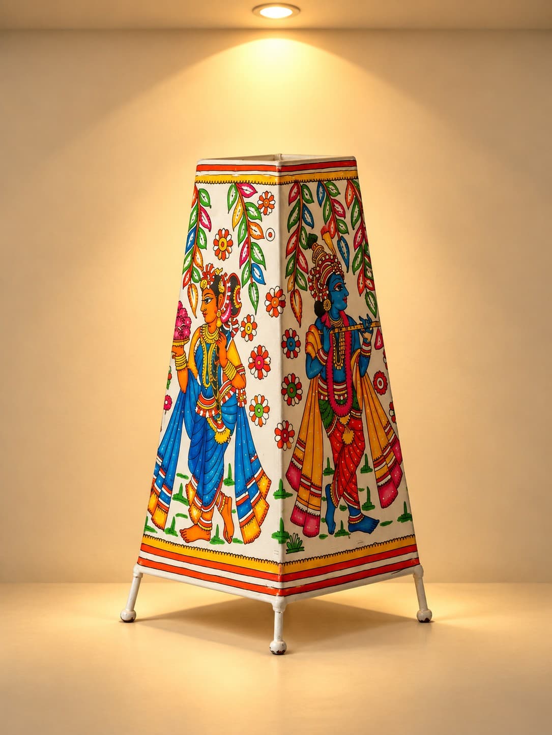 Radha Krishna Table Lamp - Tholu Bommalata