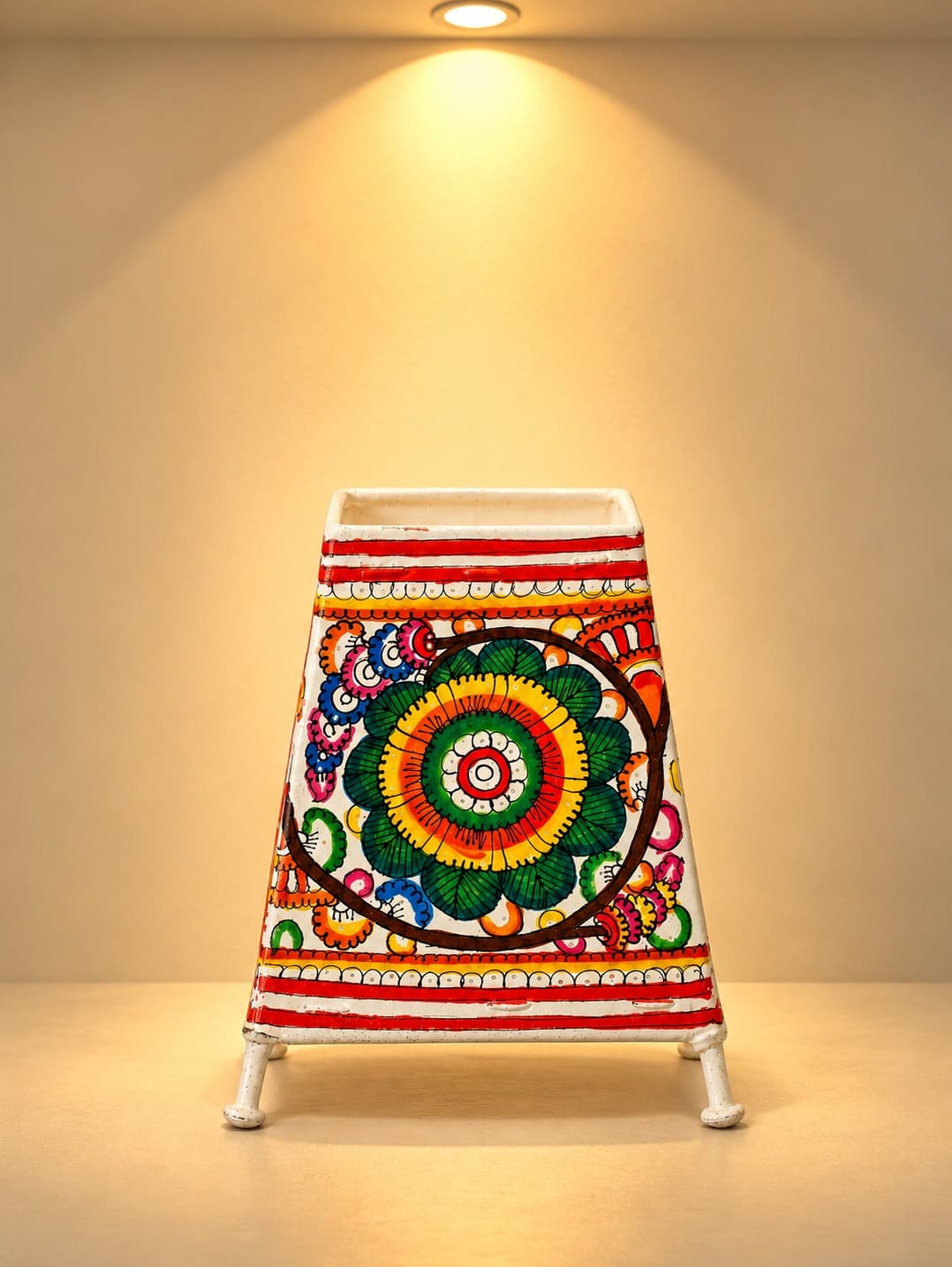 Floral Mandala Table Lamp - Tholu Bommalata