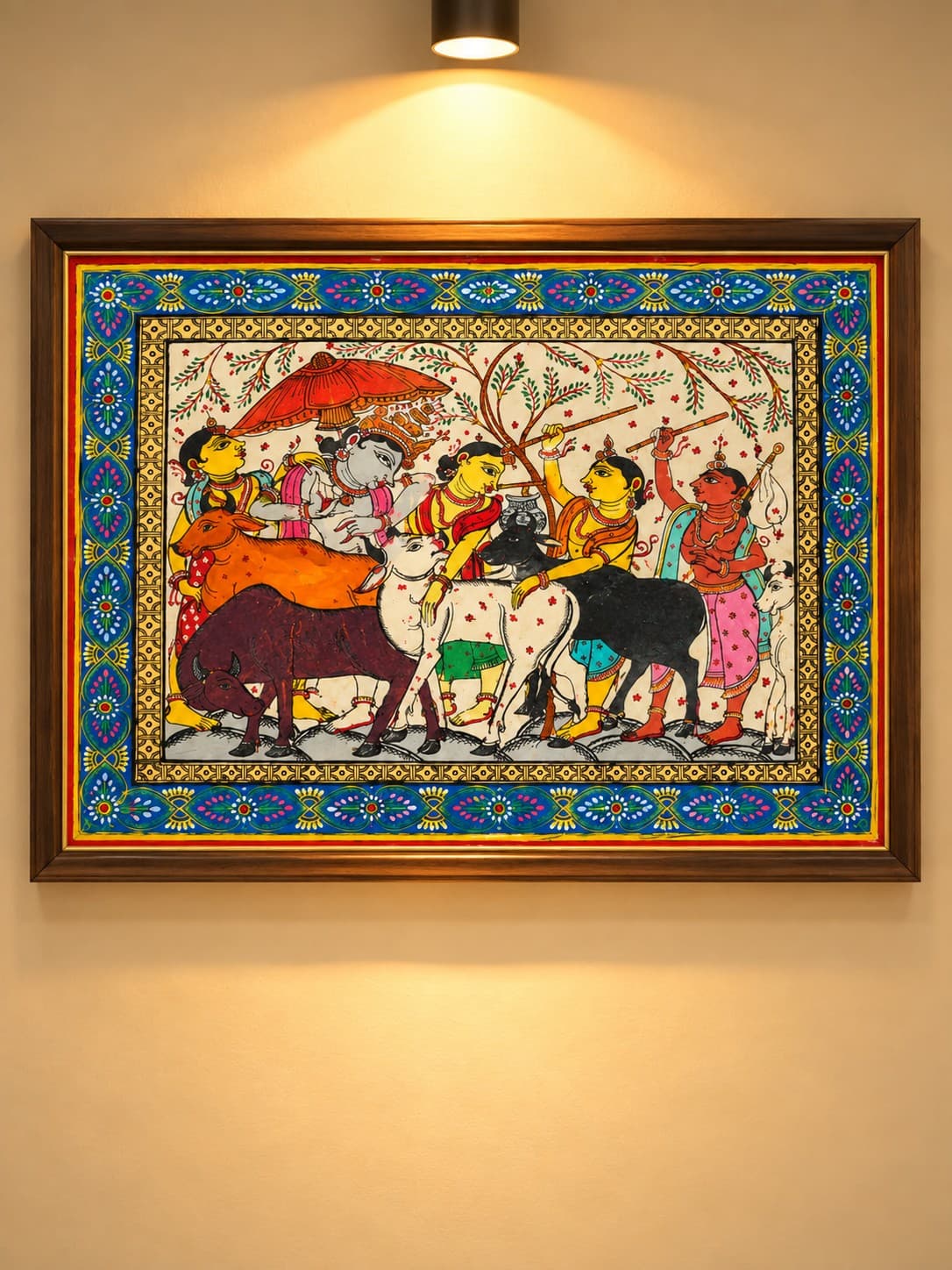 Krishna Leela - Pattachitra Painting