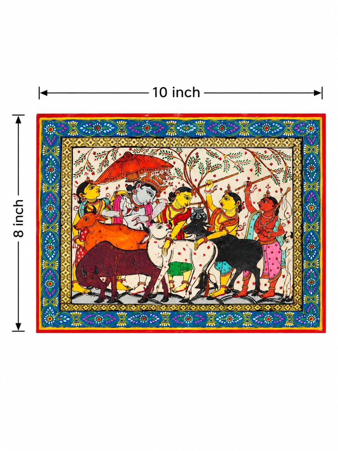Krishna Leela - Pattachitra Painting — alternate view