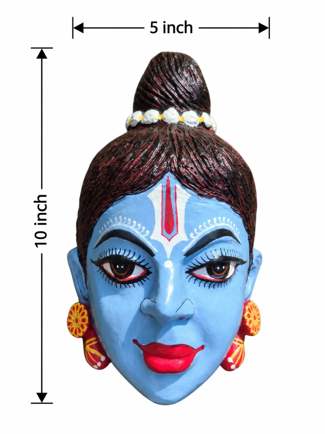 Assam Traditional Rama Mukha Mask - Majuli Bhaona — alternate view