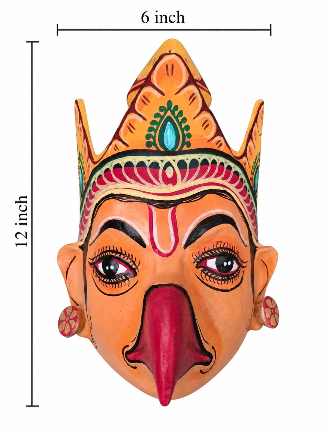 Assam Traditional Garuda Mukha Mask - Majuli Bhaona — alternate view