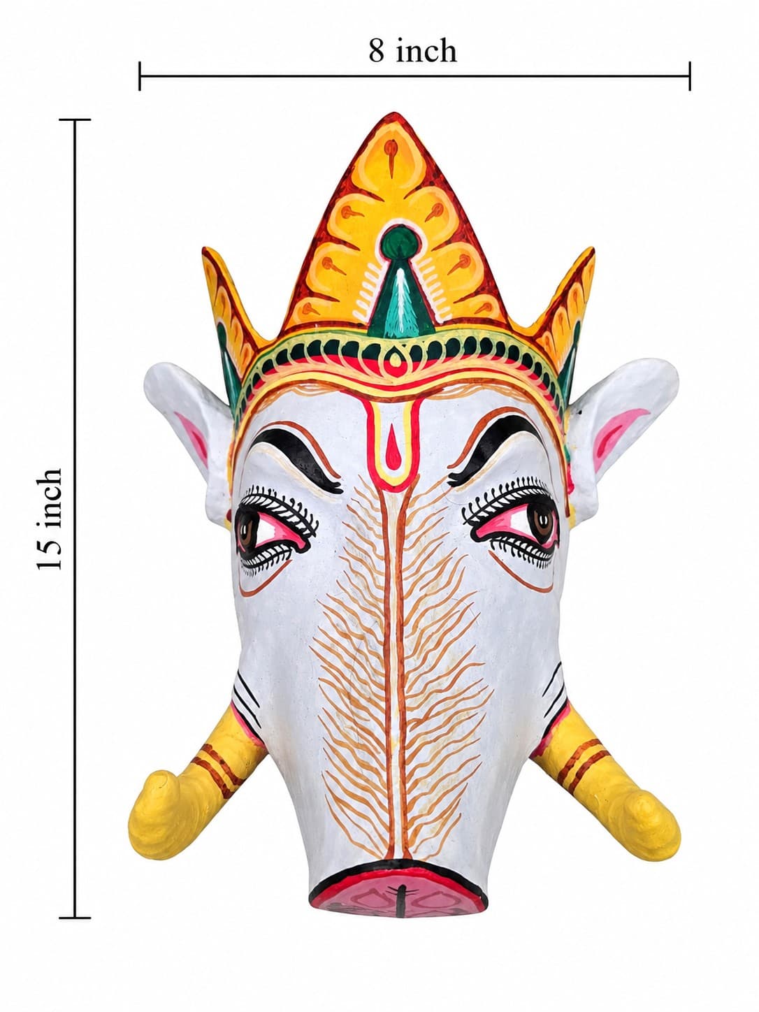 Assam Traditional Varaha Mukha Mask - Majuli Bhaona — alternate view