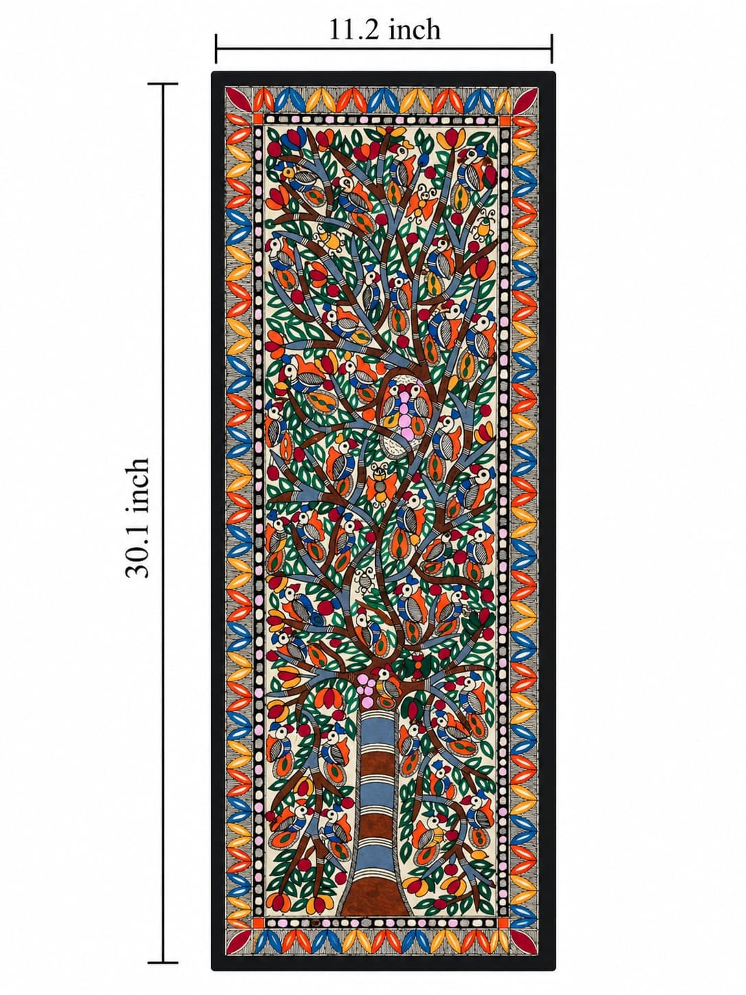 The Flourishing Tree - Madhubani Painting — alternate view