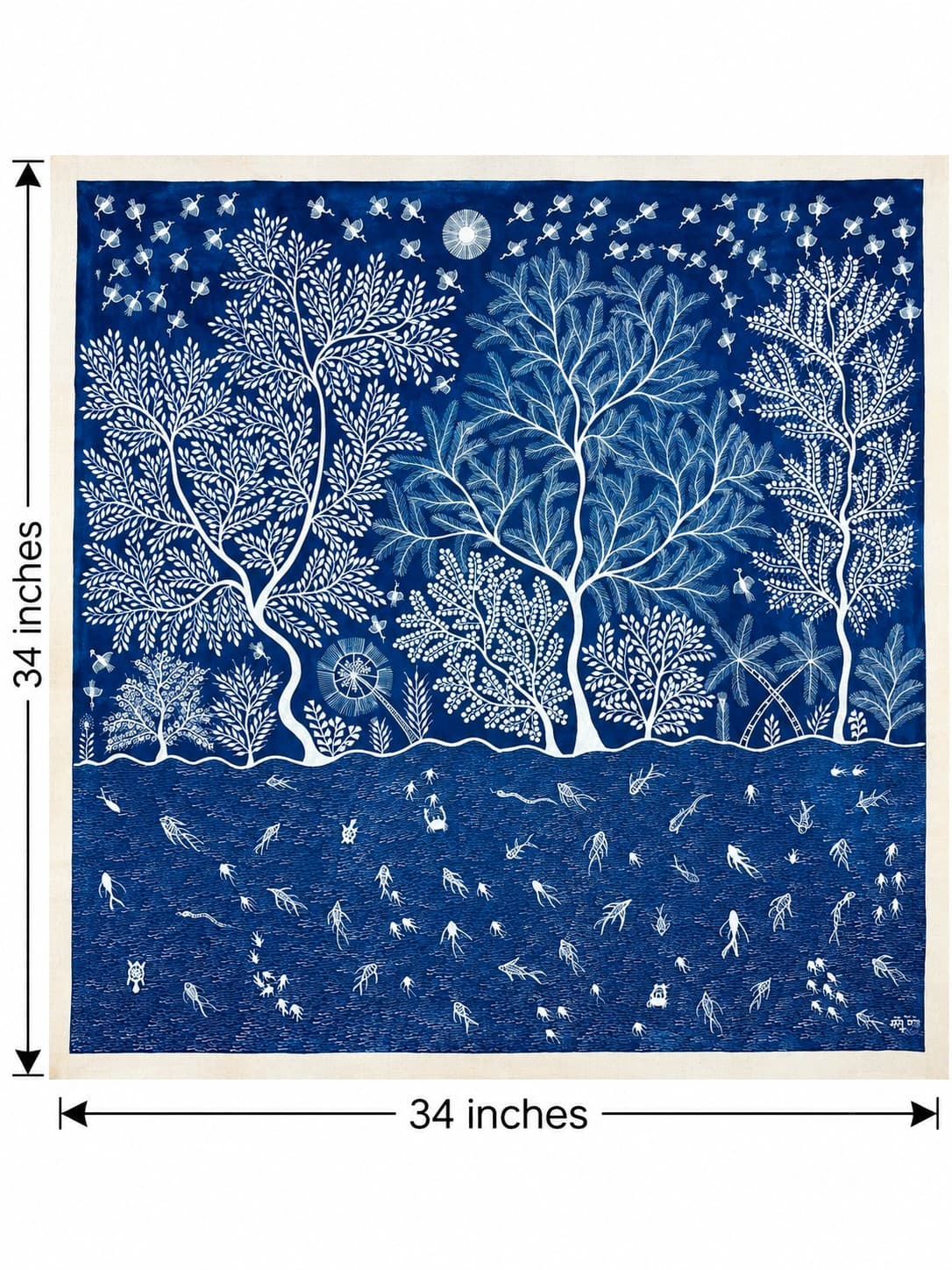 Tree of Life - Warli Painting — alternate view