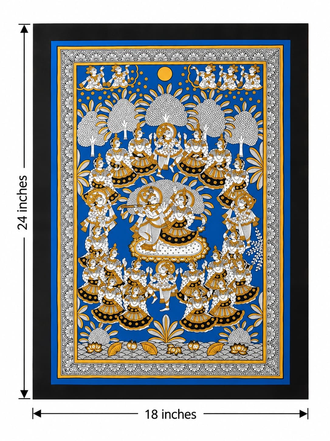 Krishna Raas Leela - Phad Painting — alternate view