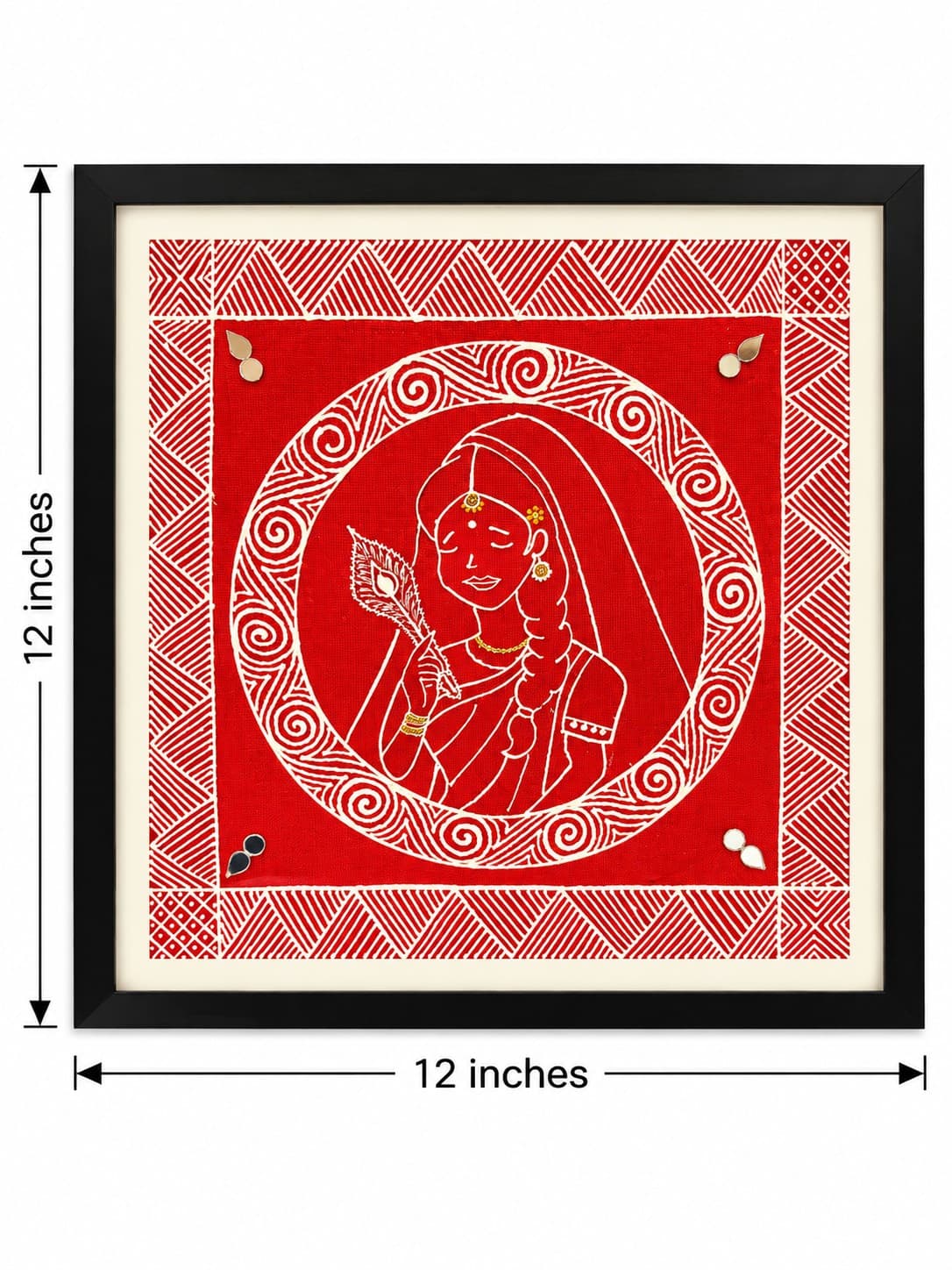 Radha Rani - Aipan Painting — alternate view