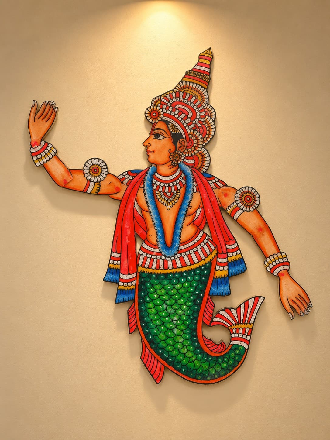 Matsya Avatar (Macha Avatar) Handcrafted - Tholu Bommalata Matsya Avatar (Macha Avatar) Handcrafted - Tholu Bommalata